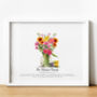 Personalised Family Birth Flower Print | Gift For Grandma, thumbnail 4 of 10