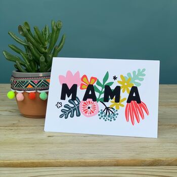 Vibrant Floral Mama Card, 3 of 3