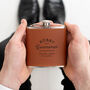 Personalised Wedding Hipflask Groom's Party Gifts, thumbnail 1 of 9