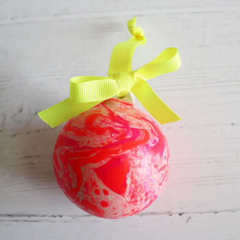 Neon Marbled Bauble, 7 of 12