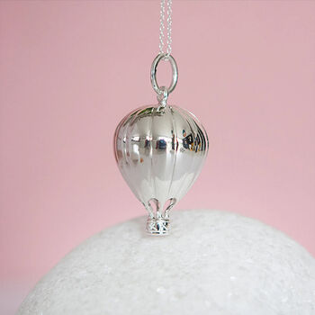 Hot Air Balloon Necklace In Sterling Silver, 2 of 8