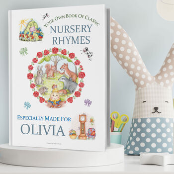 Nursery Rhymes Keepsake Book Personalised For Baby, 8 of 11