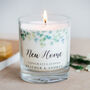 Eucalyptus Themed Personalised New Home Candle, thumbnail 1 of 4