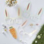 Rose Gold Foiled Easter Bunny Fun Glasses Eight Pack, thumbnail 1 of 3