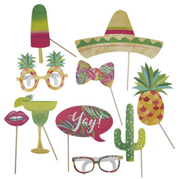 Tropical Hot Summer Party Photo Booth Props Pack, 2 of 2