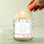 Personalised Floral Large Scented Candle Jar, thumbnail 6 of 7