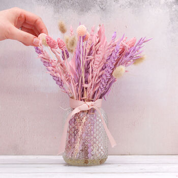 Dried Flowers Pastel Bouquet Letterbox Gift, 2 of 6