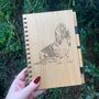 Personalised Basset Hound Dog Engraved Notebook, thumbnail 1 of 2