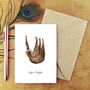 Sleuth Two Toed Sloth Greetings Card, thumbnail 1 of 7