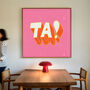 Ta Print, Thank You Print, Thank You Wall Art, thumbnail 3 of 8