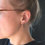 Minimalist Spike Hoop Earrings Everyday Jewellery S925, thumbnail 3 of 10