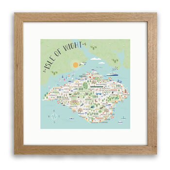 Map Of The Isle Of Wight Print By Hilary Yafai, 5 of 8