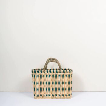 Woven Reed Basket Green, 5 of 7