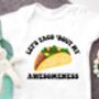 Taco Food Print Baby Sleepsuit, thumbnail 1 of 3