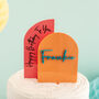Double Layer Arch Personalised Cake Topper Set, thumbnail 2 of 4