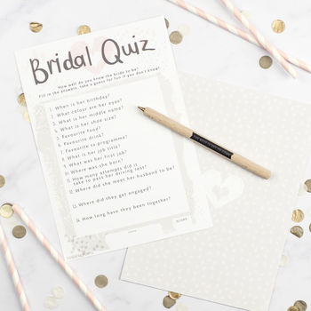 Bride Quiz Hen Party Game, 3 of 4