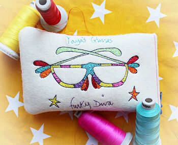 Personalised 'Funky Diva' Glasses Case, 5 of 12
