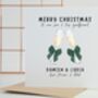 Personalised Christmas Card For Son And Girlfriend, thumbnail 3 of 8