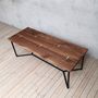London Walnut Live Edge Solid Wood Dining Table, thumbnail 1 of 4