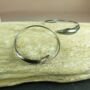 Silver Leaf Hoops, thumbnail 6 of 7