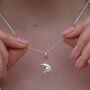 Sterling Silver Frog Charm Necklace, thumbnail 1 of 5