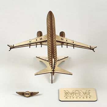 Boeing 737 8200 Model Plane Personalised Wooden Kit, 4 of 11
