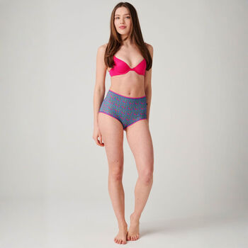 Women's 'Boom Bloom!' Four Pack Bamboo Full Briefs, 12 of 12