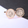 1936 90th Birthday Silver Threepence Coin Cufflinks, thumbnail 3 of 5