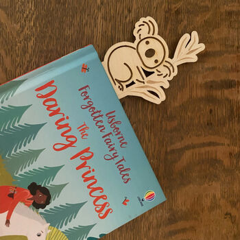 Personalised Wooden Koala Bookmark For Book Lovers, 3 of 4