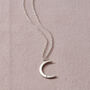 Personalised Birthstone Crescent Moon Necklace, thumbnail 4 of 11