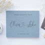 Personalised Modern Heart Design Wedding Guest Book, thumbnail 5 of 11