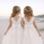 Fern In Ivory White ~ Flower Girl Dress, thumbnail 1 of 9