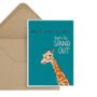 Why Fit In When You Were Born To Stand Out Giraffe Card, thumbnail 3 of 3