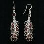 Sterling Silver And Garnet Crystal Waterfall Earrings, thumbnail 1 of 4
