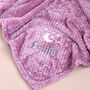 Personalised Initial Embroidered Maroon Baby Blanket, thumbnail 2 of 6