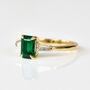 Zambian Emerald Engagement Ring, One Of A Kind, thumbnail 2 of 5