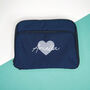 Kids Personalised Silver Heart Lunch Box, thumbnail 3 of 3