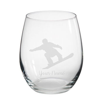 Personalised Snowboarding Engraved Glass, 5 of 7