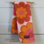 Retro Floral Tea Towel, thumbnail 1 of 5
