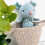 Personalised Linen Mouse In Basket, thumbnail 2 of 3