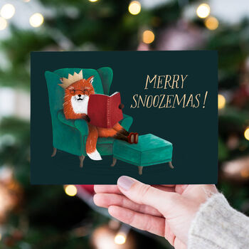 Merry Snoozemas Fox Christmas Cards, 6 of 7