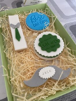 Personalised Father's Day Vanilla Handmade Cookies, 8 of 8