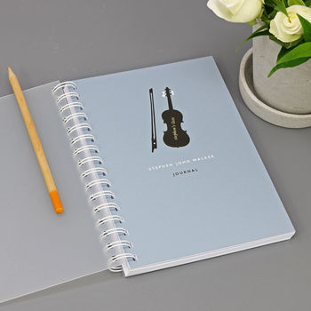 Personalised Music Lovers Notebook Or Journal, 2 of 8