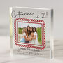 Personalised 21st Birthday Bestie Acrylic Photo Block, thumbnail 1 of 3