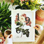 Birth Flower Birthday Print Personalised Recycled, thumbnail 1 of 11