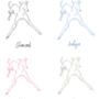 Frisky Whippet Playful Sighthound Line Art, thumbnail 3 of 4