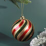 G Decor Hand Painted Glass Large Traditional Hanging Tree Ornament, thumbnail 1 of 3