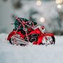 Motorbike With Christmas Tree Bauble, thumbnail 4 of 5