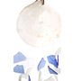 Shell And Glass Wind Chime Blue And White, thumbnail 3 of 4