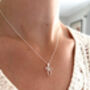 Sterling Silver Bow Pendant Necklace, thumbnail 2 of 7